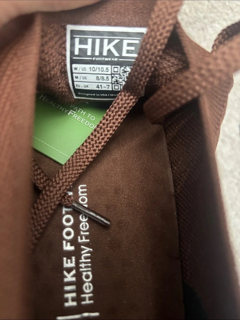 Hike Footwear Barefoot Sneakers Women's 10.5 Men's 8.5 Brown Comfort Max Animal - Picture 4 of 5